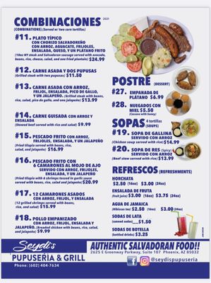 Menu photo 6 Seydi's Pupuseria & Grill Phoenix, AZ Menu photo 6 Seydi's Pupuseria & Grill Phoenix, AZ