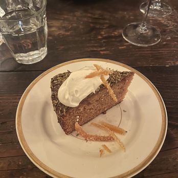 The Corson Building - orange fennel cake - New American Near Me - Seattle, Washington
