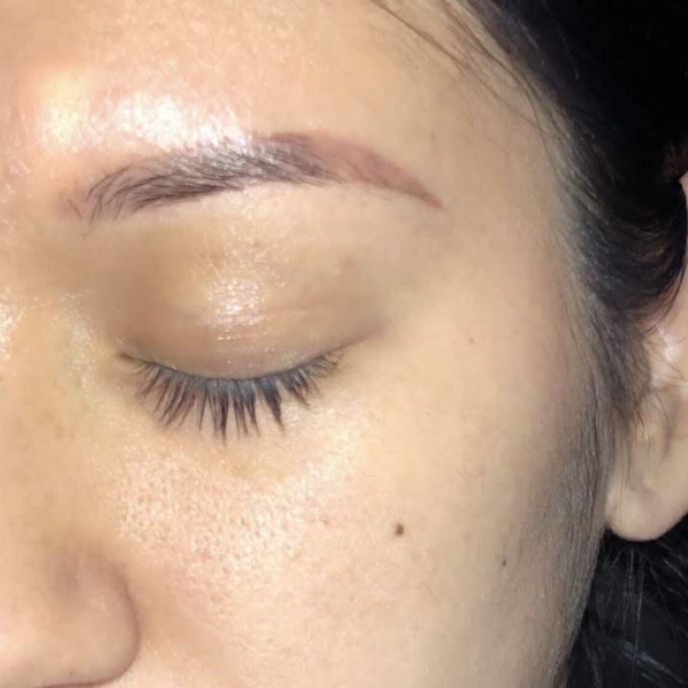 Brows by Catherine - BEFORE ( Brows by Linnie's work ) - Permanent Makeup Near Me - Tustin, California