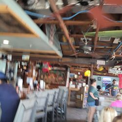 JB's Fish Camp & Seafood Restaurant - Sorry for the blurriness, but this is an indoor shot of JB's.