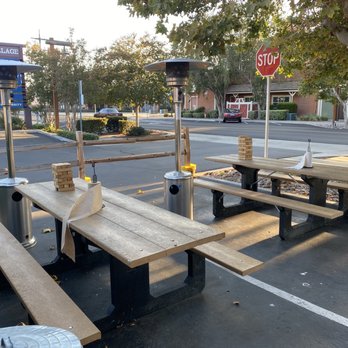Smokin J's BBQ - Outdoors seating - there were maybe 6 or 7 family-sized tables in total - Caterers Near Me - Poway, California Smokin J's BBQ - Outdoors seating - there were maybe 6 or 7 family-sized tables in total - Caterers Near Me - Poway, California