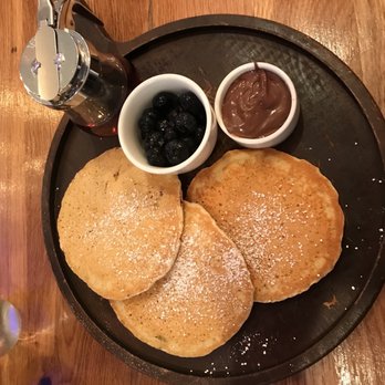 Zeugma Mediterranean Grill - Nutella and Blueberry pancakes. Yum. - Mediterranean Near Me - Montclair, New Jersey