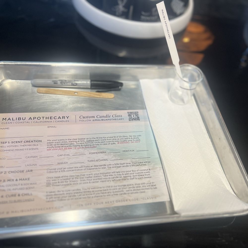 MALIBU APOTHECARY - Candle class - Candle Stores Near Me - Dallas, Texas MALIBU APOTHECARY - Candle class - Candle Stores Near Me - Dallas, Texas