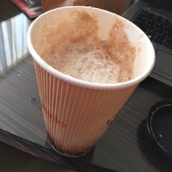 Java Caliente - This is how much came in a large soy latte this an... Bummer - Coffee & Tea Near Me - Rancho Mirage, California