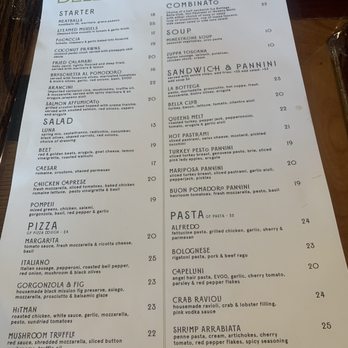 Bella Luna - Menu - Italian Near Me - Merced, California