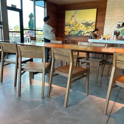 Starbucks - Zoom in on that table. Trash and dirty