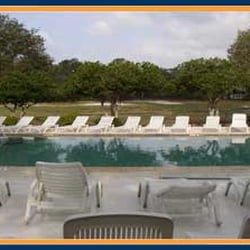 Sunny Sands Nudist Resort - The pool overlooks the little lake.