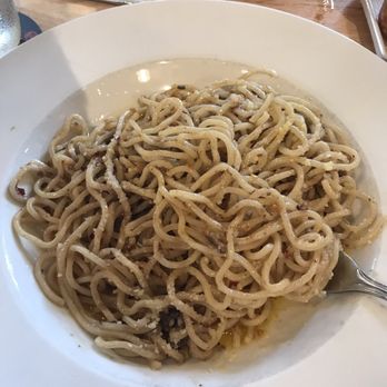 Pastaria - Chitarra Aglio e Olio w/ anchovy(optional) - Italian Near Me - Clayton, Missouri Pastaria - Chitarra Aglio e Olio w/ anchovy(optional) - Italian Near Me - Clayton, Missouri