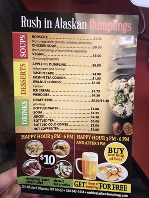 Menu photo 4 Rush In Dumplings Olympia, WA