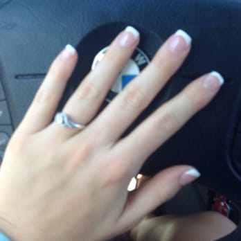 Diva Nails & Spa - Full set (pink and white) by Jasmine! ($38) they are literally perfect! - Nail Salons Near Me - San Jose, California