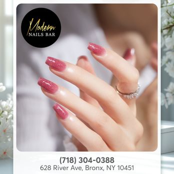 Modern Nails Bar - Long nails, glittery glamour--summer vibes all the way! - Nail Salons Near Me - The Bronx, New York