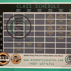 ESS Martial Arts Academy - Class Schedule