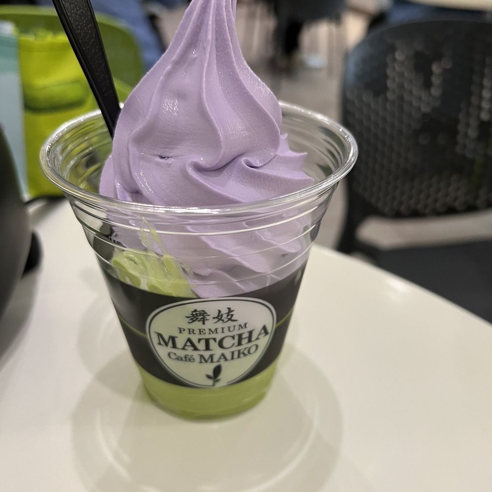 Matcha Café Maiko - Matcha Ube soft serve - Bubble Tea Near Me - Boston, Massachusetts