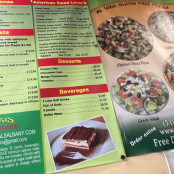 Pizza La Vals - Menu - Pizza Near Me - Albany, California Pizza La Vals - Menu - Pizza Near Me - Albany, California