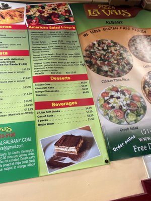 Menu photo 2 Pizza La Vals Albany, CA