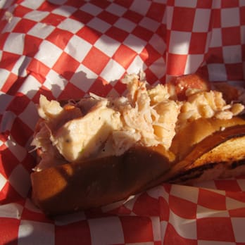 Lobsta Truck - Lobsta Truck's Lobster Roll with 1/2 butter and 1/2 mayo. - Seafood Near Me Lobsta Truck - Lobsta Truck's Lobster Roll with 1/2 butter and 1/2 mayo. - Seafood Near Me