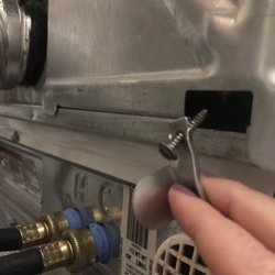 Luis Used Appliances - The "brackets" they used to affix my washer and dryer together