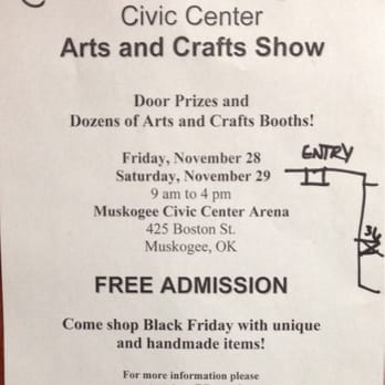 Muskogee Civic Center - Free admission to see wonderful arts and crafts. - Civic Center Near Me - Muskogee, Oklahoma Muskogee Civic Center - Free admission to see wonderful arts and crafts. - Civic Center Near Me - Muskogee, Oklahoma