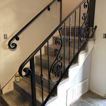 Emanuel's Wrought Iron - Finished banister - Fences & Gates Near Me