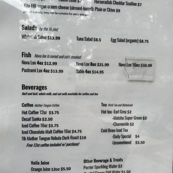 Boichik Bagels - Menu - Bagels Near Me - Los Gatos, California