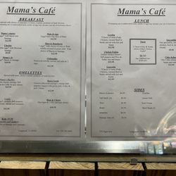 Mama's Cafe - Extra menu in addition to the regular breakfast and lunch burritos.