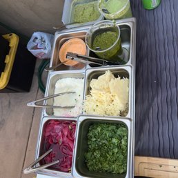a variety of condiments a variety of condiments