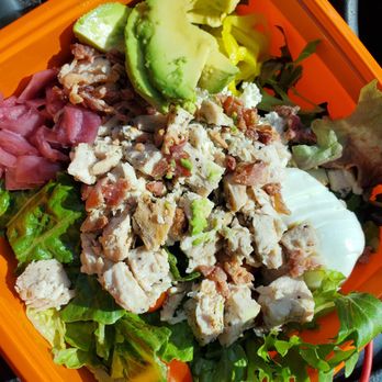 Salad and Go - Cobb salad with pickled onions & banana peppers added $0.60 each - Salad Near Me - Oklahoma City, Oklahoma Salad and Go - Cobb salad with pickled onions & banana peppers added $0.60 each - Salad Near Me - Oklahoma City, Oklahoma