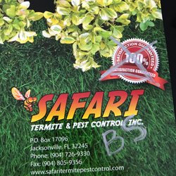 Safari Termite & Pest Control - It says 100% satisfaction guaranteed, but it is not
