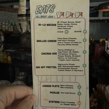 Bearded Lady - Food menu - Bars Near Me - Brooklyn, New York Bearded Lady - Food menu - Bars Near Me - Brooklyn, New York