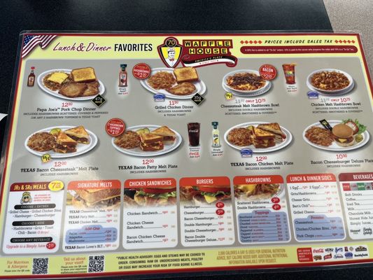 Menu photo 2 Waffle House Pearland, TX Menu photo 2 Waffle House Pearland, TX
