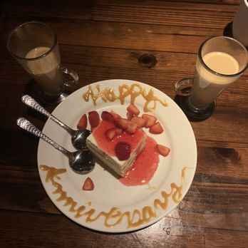 LongHorn Steakhouse - Strawberry Strawberries & Cream Shortcake and Irish coffee - Steakhouses Near Me - Temple, Texas