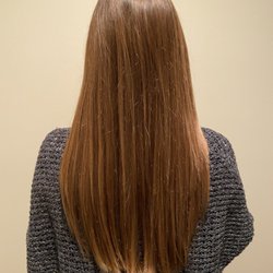 Armand-Rianna Salon - After washing it myself (days after appt) and letting it air dry after keratin, cut, and gloss- so straight now!