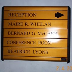Marlay Signs - Aluminium Acrylic Indoor Directional Wayfinder Sign with Slatz