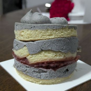 Hinar Dessert Bar & Cafe - Sesame raspberry cake - Desserts Near Me - San Diego, California Hinar Dessert Bar & Cafe - Sesame raspberry cake - Desserts Near Me - San Diego, California