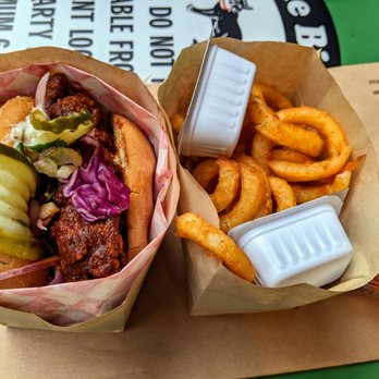 The Bird - Spicy Chicken Sandwich and Curly Fries - Chicken Shop Near Me - San Francisco, California The Bird - Spicy Chicken Sandwich and Curly Fries - Chicken Shop Near Me - San Francisco, California