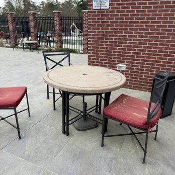 Hyatt Place Augusta - Furniture covered with pollen and seat. Cushions were torn up. - Hotels Near Me - Augusta, Georgia