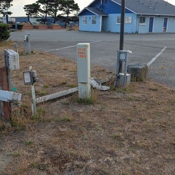 Redwood RV Resort - Make sure you have a power surge before hooking your RV or trailer up to these electrical boxes - RV Parks Near Me - Crescent City, California