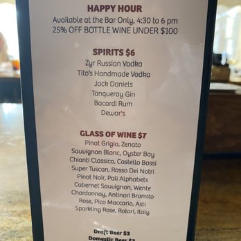 DaVinci's - Drink Menu - Italian Near Me - Marco Island, Florida