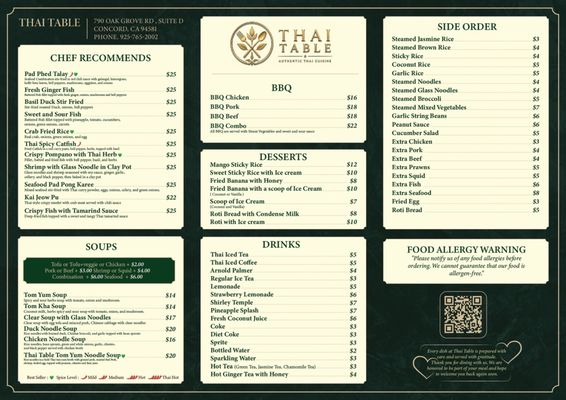 Menu photo 1 Thai Table Concord, CA Menu photo 1 Thai Table Concord, CA