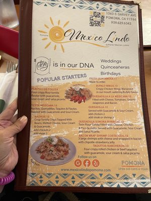 Menu photo 6 Mi Mexico Lindo Pomona, CA