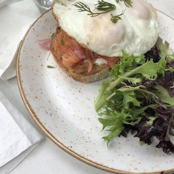 B Bistro + Bakery - Salmon Tartine with Eggs - Bakeries Near Me - Miami, Florida
