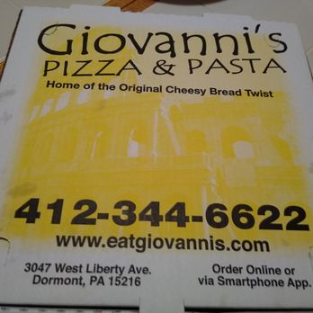 Giovanni's Pizza & Pasta - One of my favorite pizza joints. - Pizza Near Me - Pittsburgh, Pennsylvania