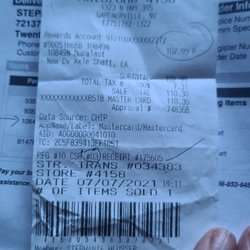 AutoZone - Receipts