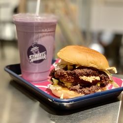Ube Milkshake + Shrimp Mac