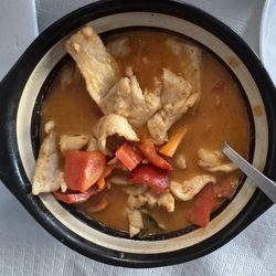 Asiatico Zen - Red curry, very tasty. I asked to remove the mushrooms, fyi.