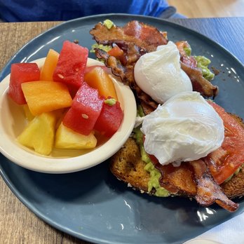 Breakfast at Victoria's AMI - Avocado toast. - Breakfast & Brunch Near Me - Holmes Beach, Florida
