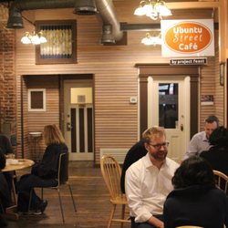 Catering & Community Events by Project Feast - Customers enjoying lunch at Ubuntu Street Café!
