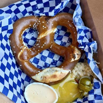 München Haus - Warm German Pretzel ($8.95+tax) - German Near Me - Leavenworth, Washington München Haus - Warm German Pretzel ($8.95+tax) - German Near Me - Leavenworth, Washington