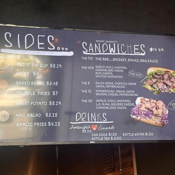 LA Brisket - Sides and Sandwiches Menu - Sandwiches Near Me - Artesia, California