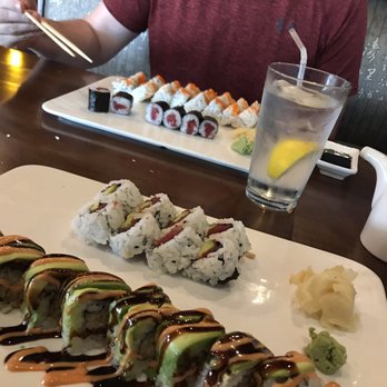 Wasabi - From front to back: Pirate roll, tuna avocado, tuna, Alaskan - Japanese Near Me - Warwick, Rhode Island Wasabi - From front to back: Pirate roll, tuna avocado, tuna, Alaskan - Japanese Near Me - Warwick, Rhode Island